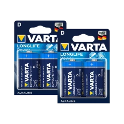 4x Type D Batterijen - Varta