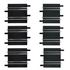 Carrera GO!!! En Digital 143 6x Korte Rechte Baandelen 100mm En 114 Mm - 61658