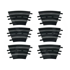 Bocht 1/30º 6 Stuks - 20577 - Carrera Racebaan Evolution En Digital 132/124