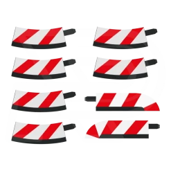 Slipstrook Binnenrand Kuipbocht 1/30º 6 Stuks + 2 Eindstukken - 20569 - Carrera