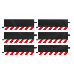 Slipstrook Buitenrand Rechte Delen 6 Stuks - 20560 - Carrera